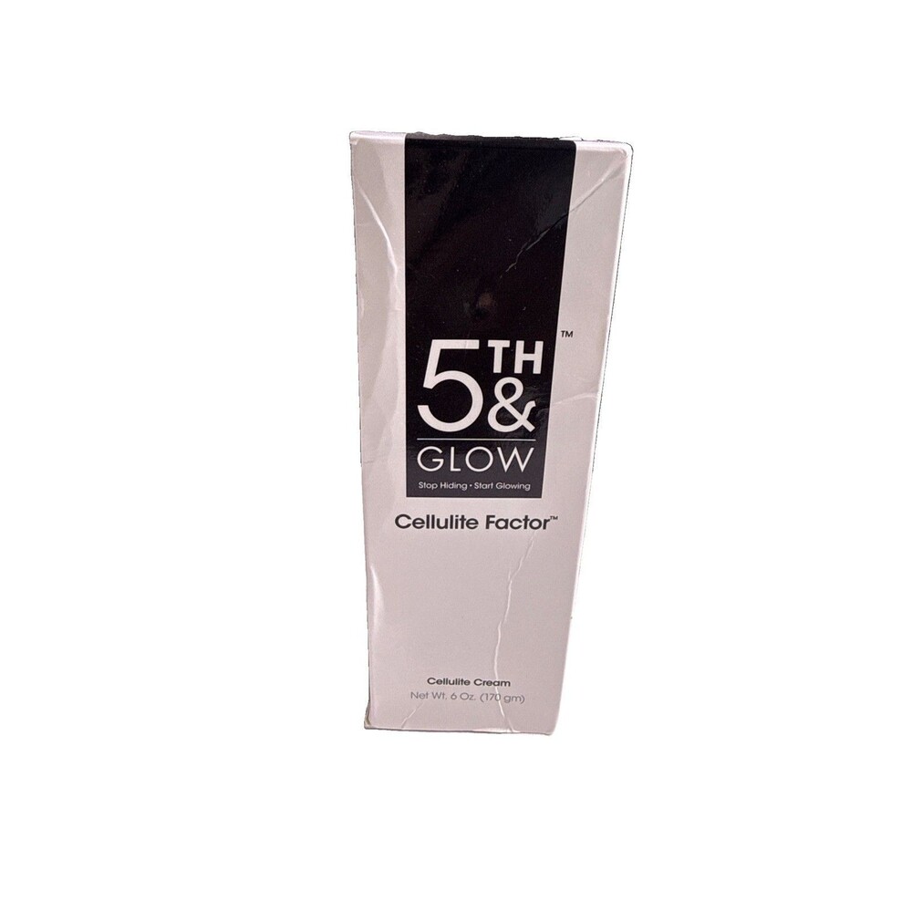 5th & Glow Cellulite Factor - Cellulite Cream 6 ounces 170gm New Sealed with Box